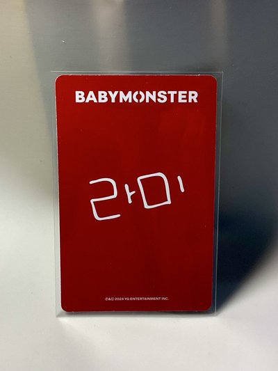 BABYMONS7ER yg 特典卡 單封預售禮 ver.B