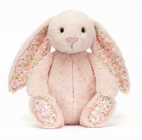 復活節系列 中娃 胭脂粉 櫻花碎花邦尼兔31cm