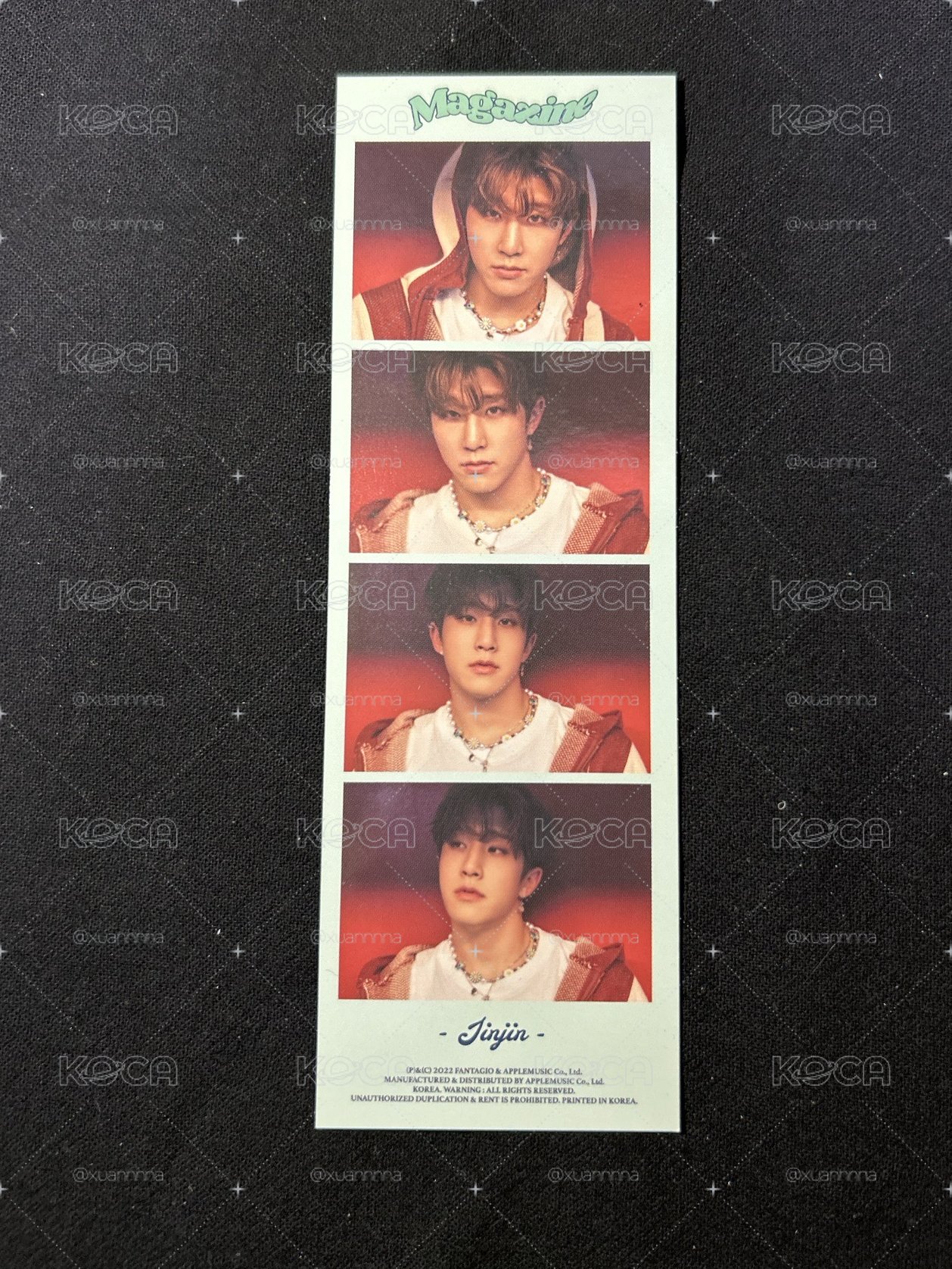 JINJIN 2022 photobook MAGAZINE 人生四格卡 