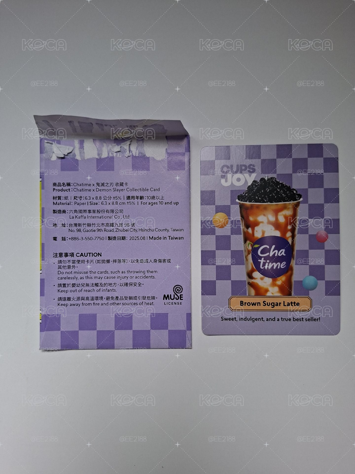 【鬼滅之刃】×日出茶太聯名 隨機收藏卡 鬼舞辻無慘