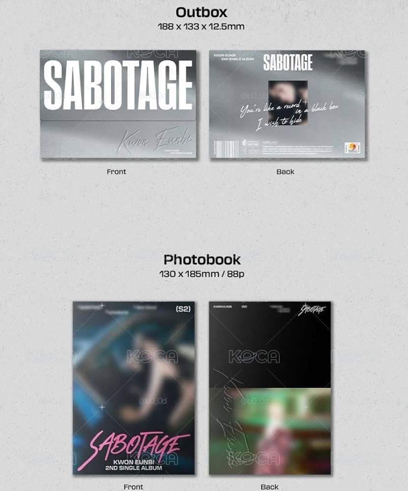 權恩妃 單曲二輯《Sabotage》全新未拆封 專輯 Kwon Eun Bi