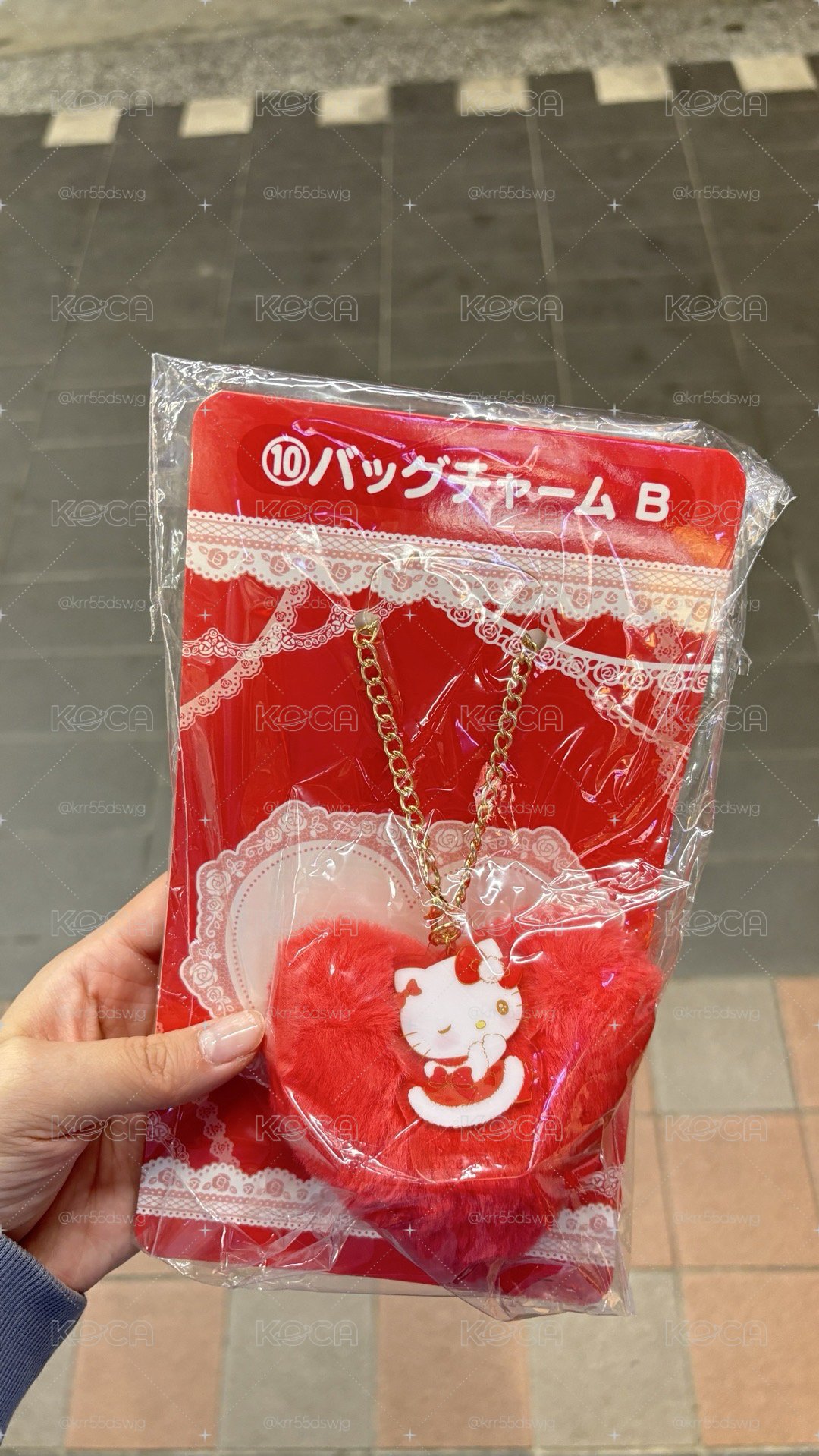 Hello Kitty一番賞 10B紅色吊飾