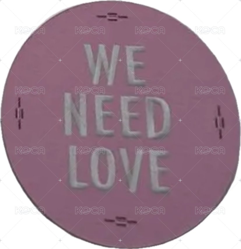WE NEED LOVE 圓卡 專輯卡  背面