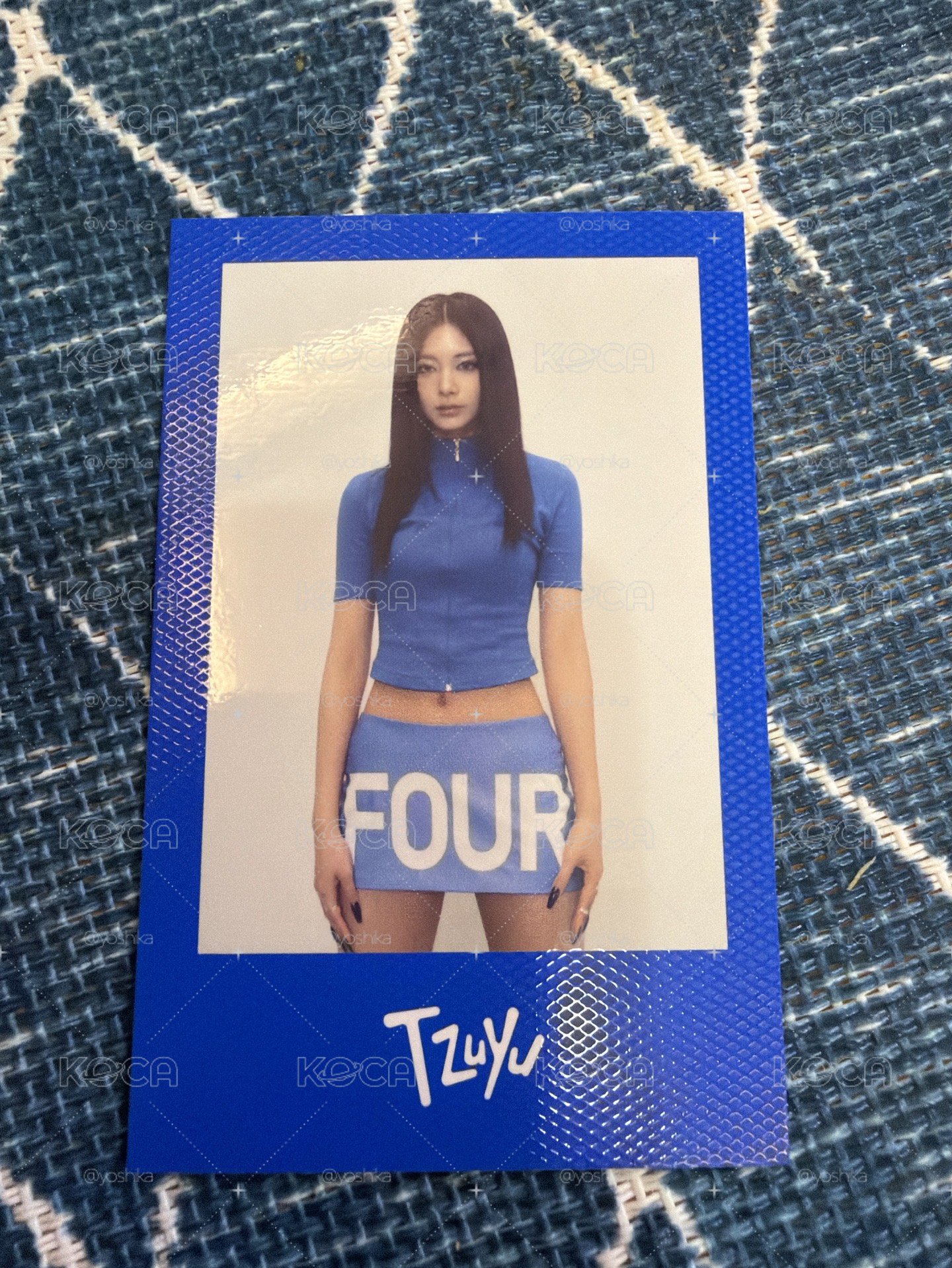 子瑜 藍藍卡 TWICE this is for 藍藍拍立得 正規四 專輯卡 Polaroid ver. 藍版