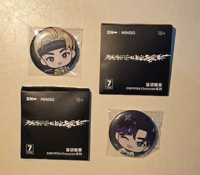 元 倫 Enhypen Miniso 第二彈 隨機 徽章