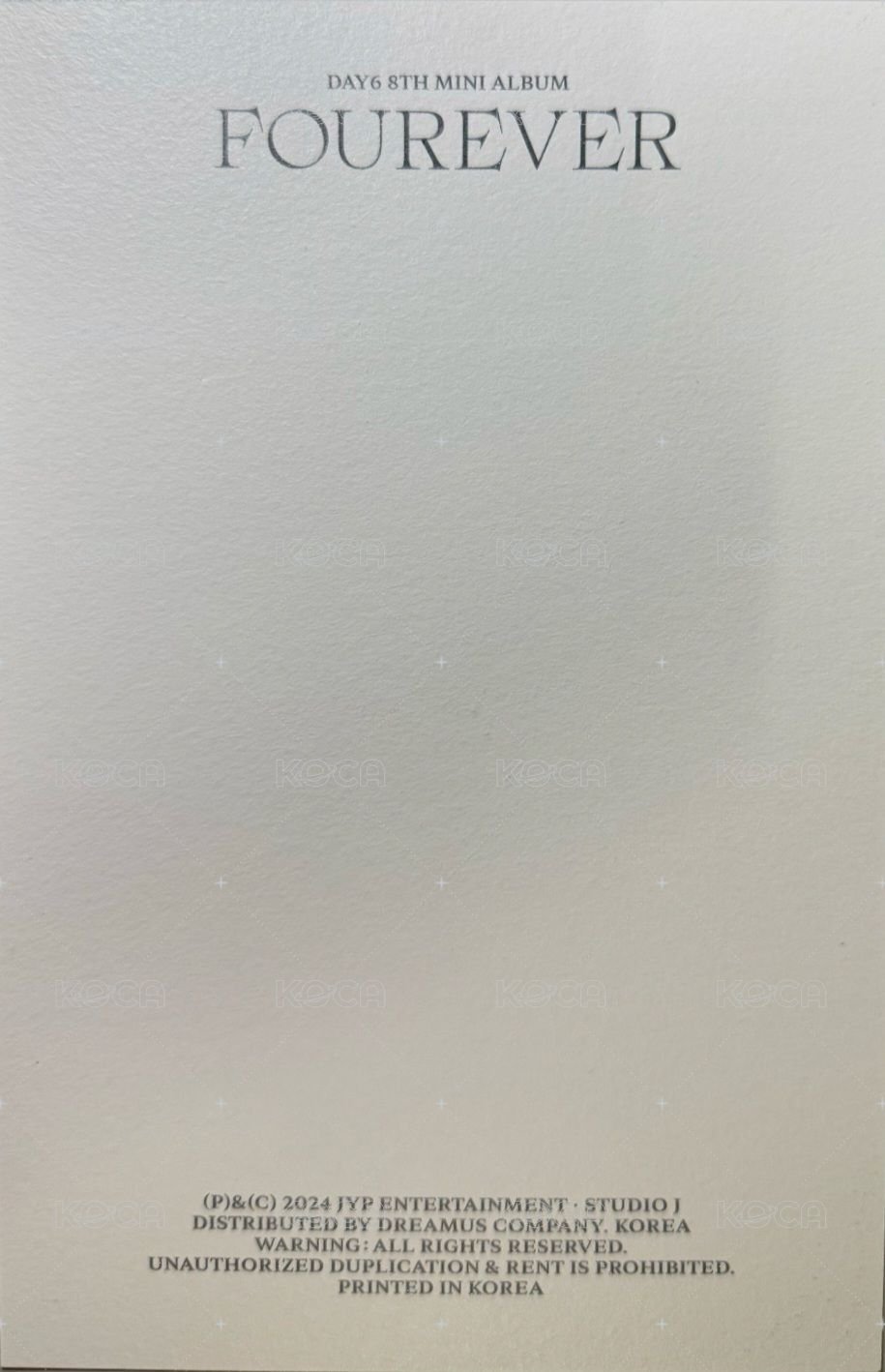 迷八 明信片  背面