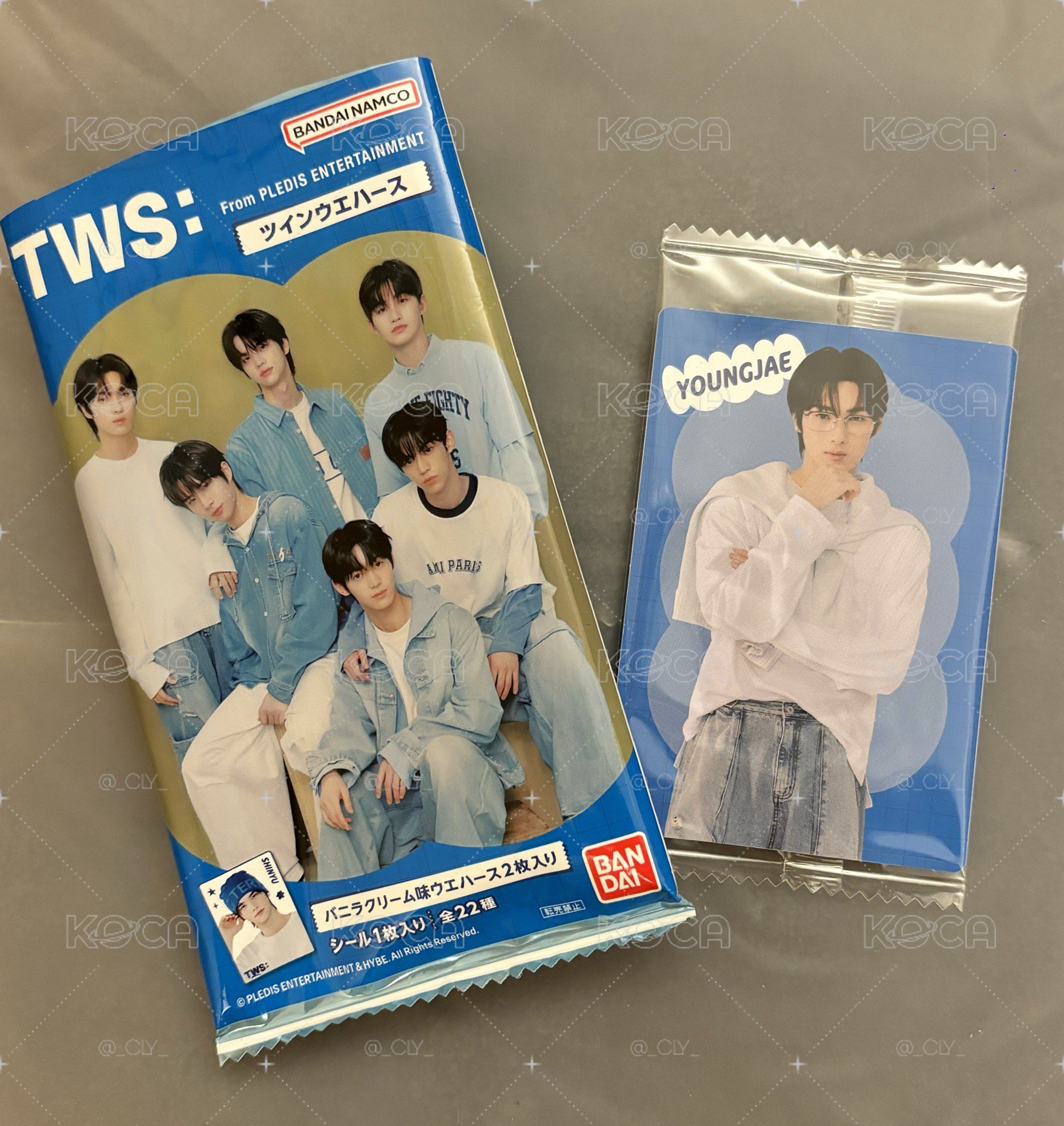 TWS/YOUNGJAE/BANDAI萬代餅乾卡