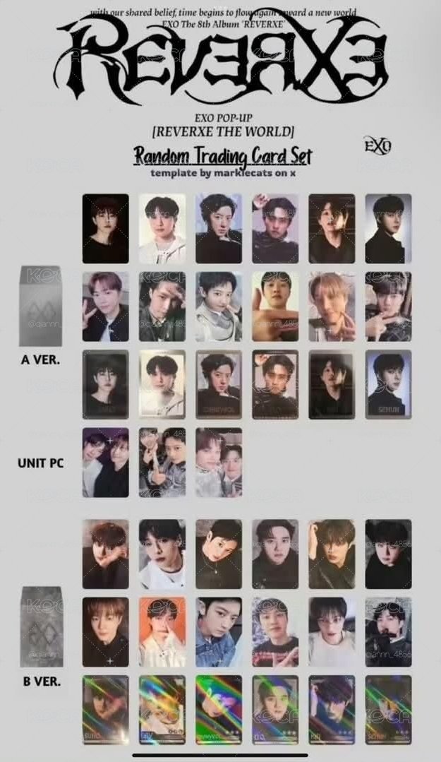 EXO 正八快閃 隨機卡