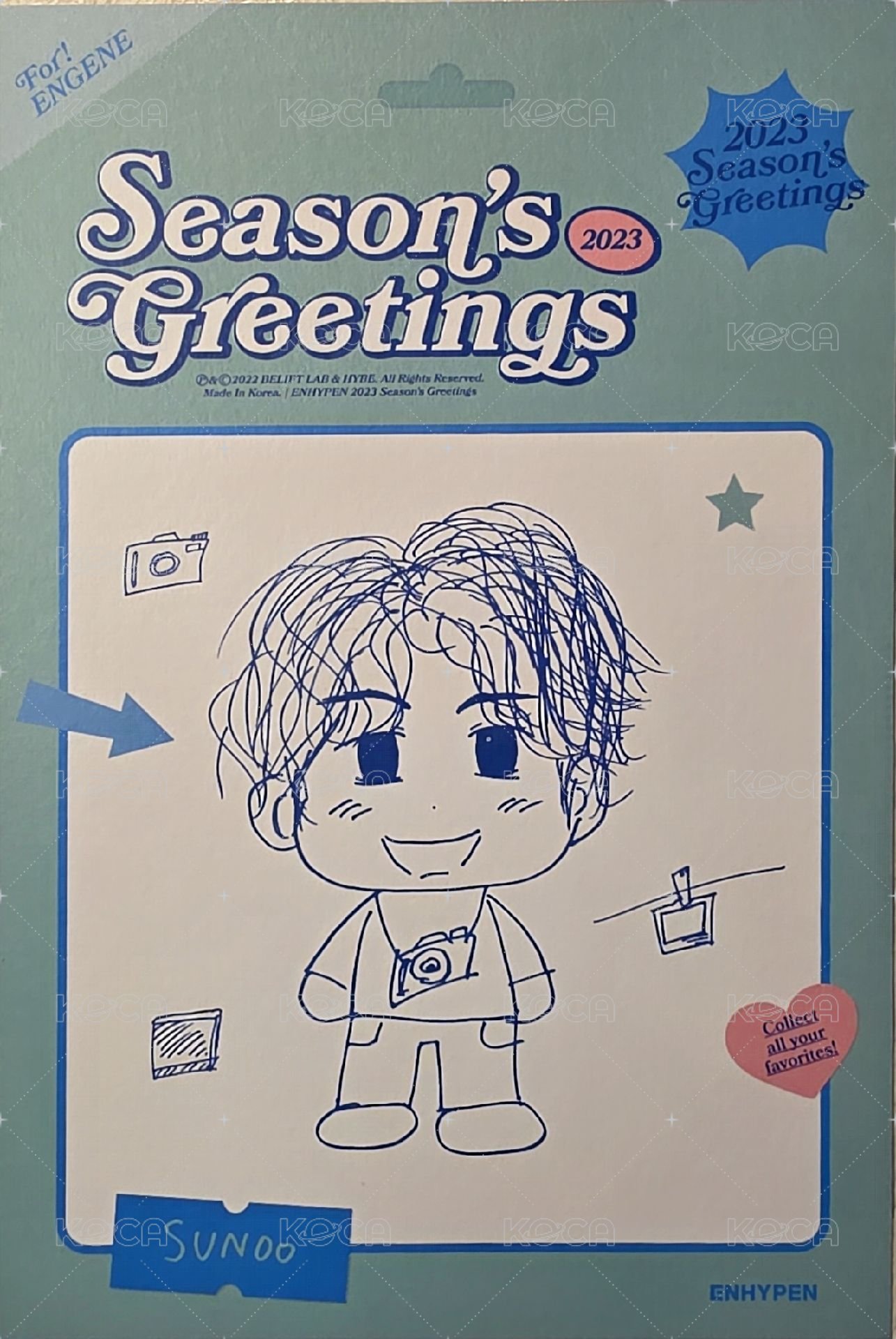 23年曆 明信片  背面