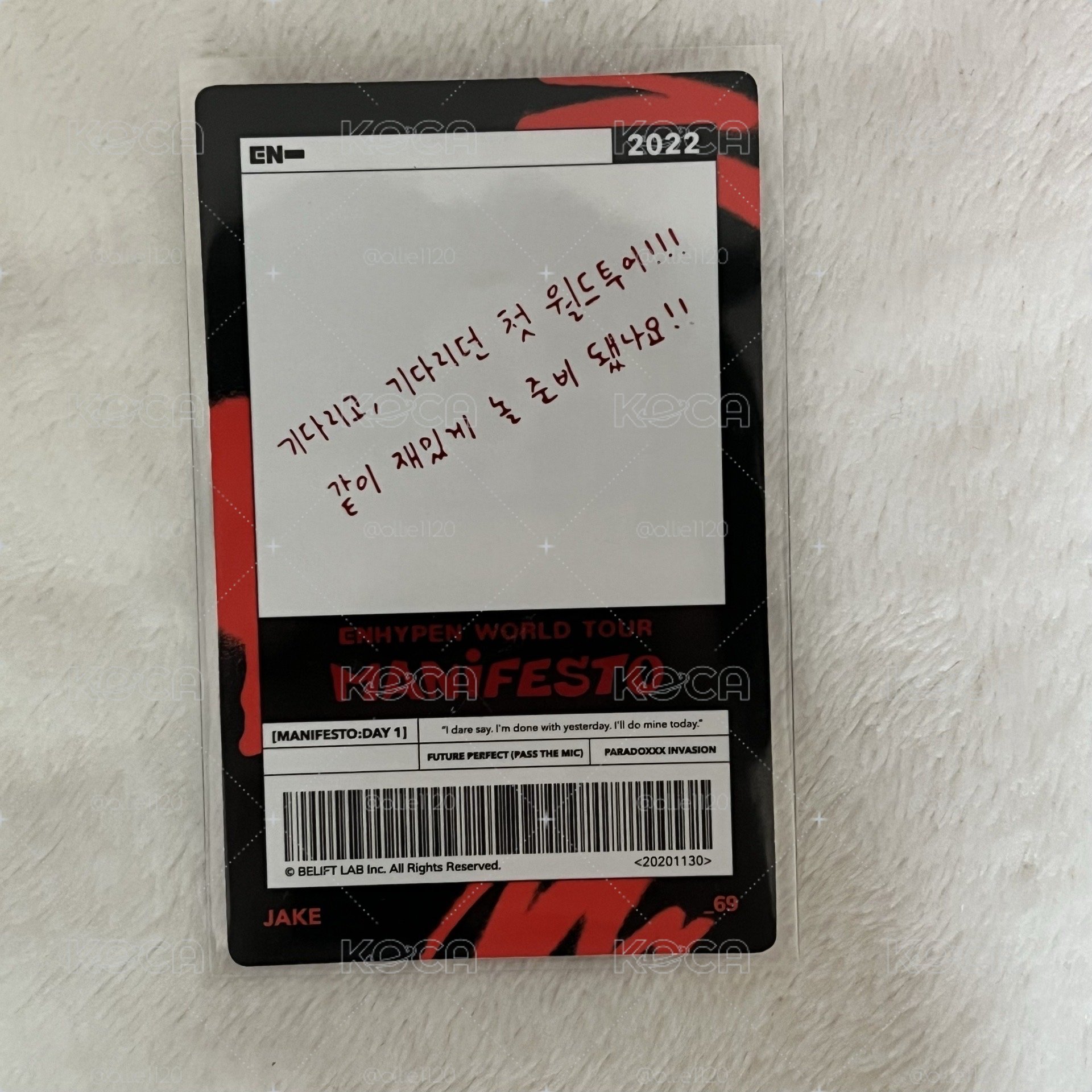 ENHYPEN manifesto 沈載倫Jake