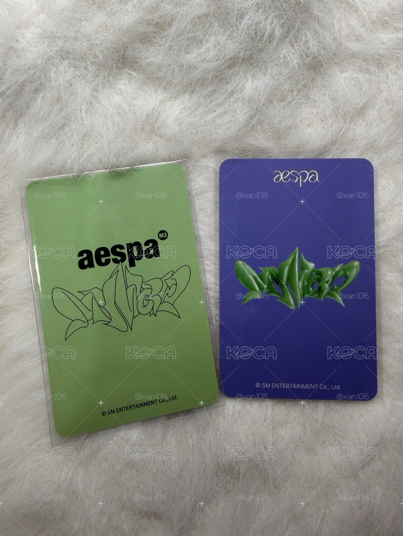 aespa karina my world黑天鵝柚🦢戛納柚 兩張一起