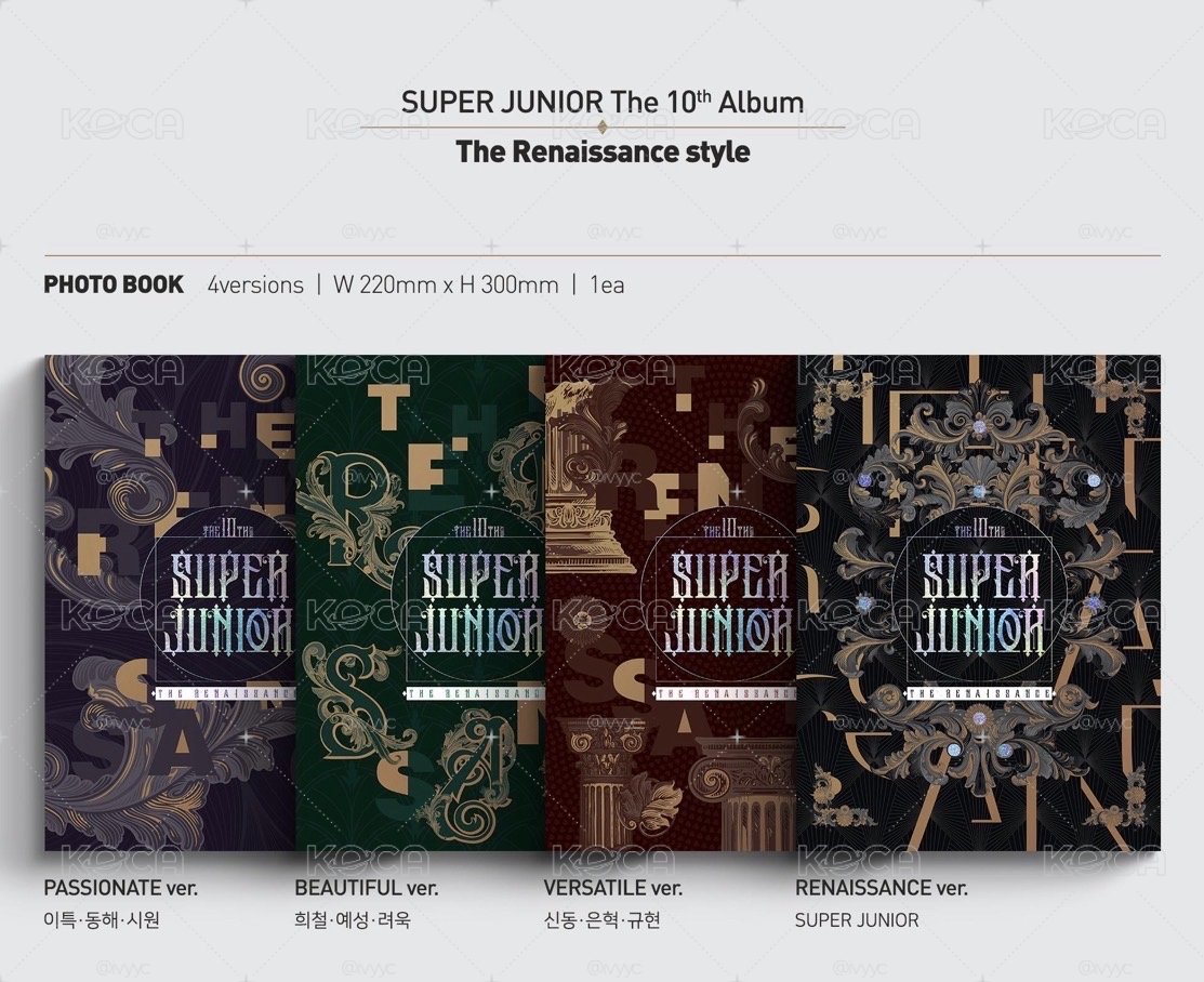 Super Junior 10輯空專含盒子一套4本
