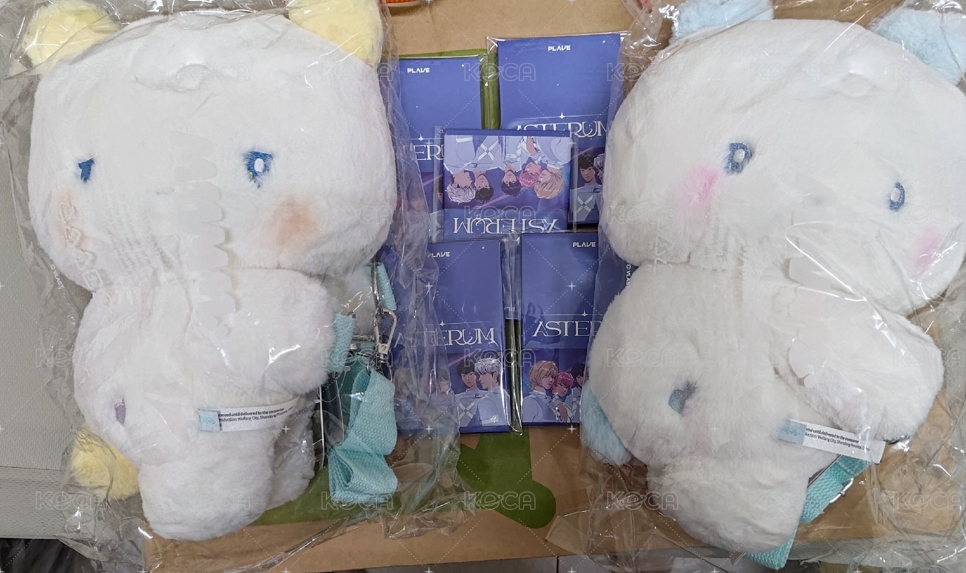 💙💜抱抱娃側背包+5張出道專(未拆)