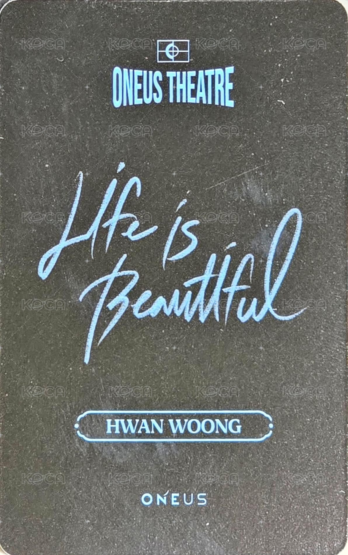 Life is Beautiful 周邊卡  背面