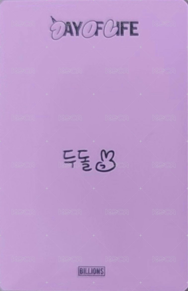 25 生日會 wm DECO SET 周邊卡  背面