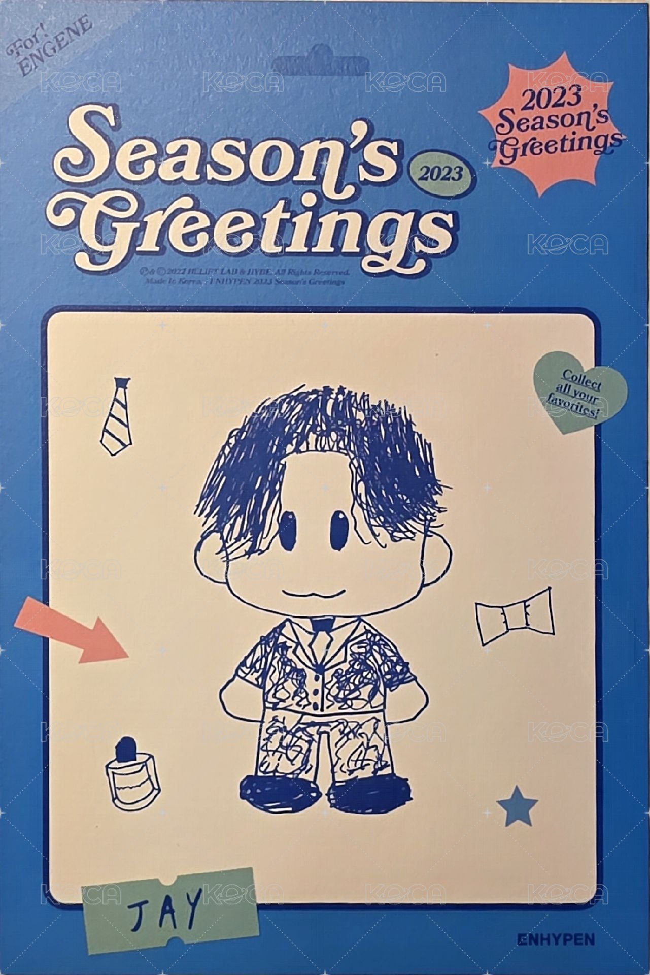 23年曆 明信片  背面