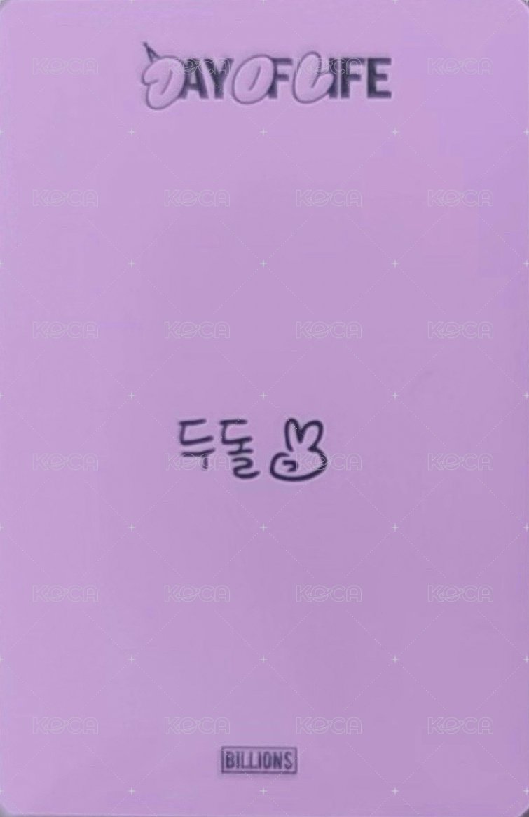 25 生日會 wm DECO SET 周邊卡  背面