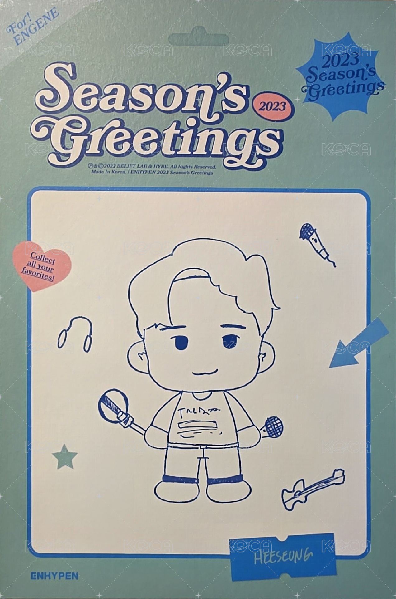 23年曆 明信片  背面