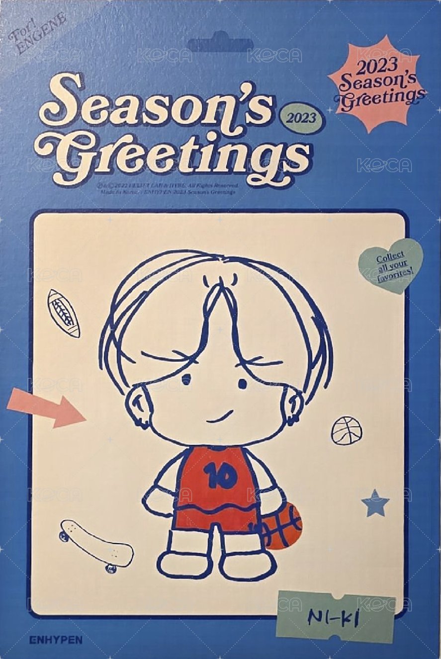 23年曆 明信片  背面