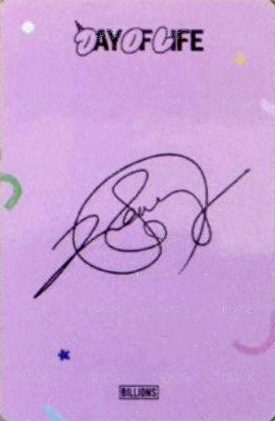 25 生日會 wm 滿額卡  背面