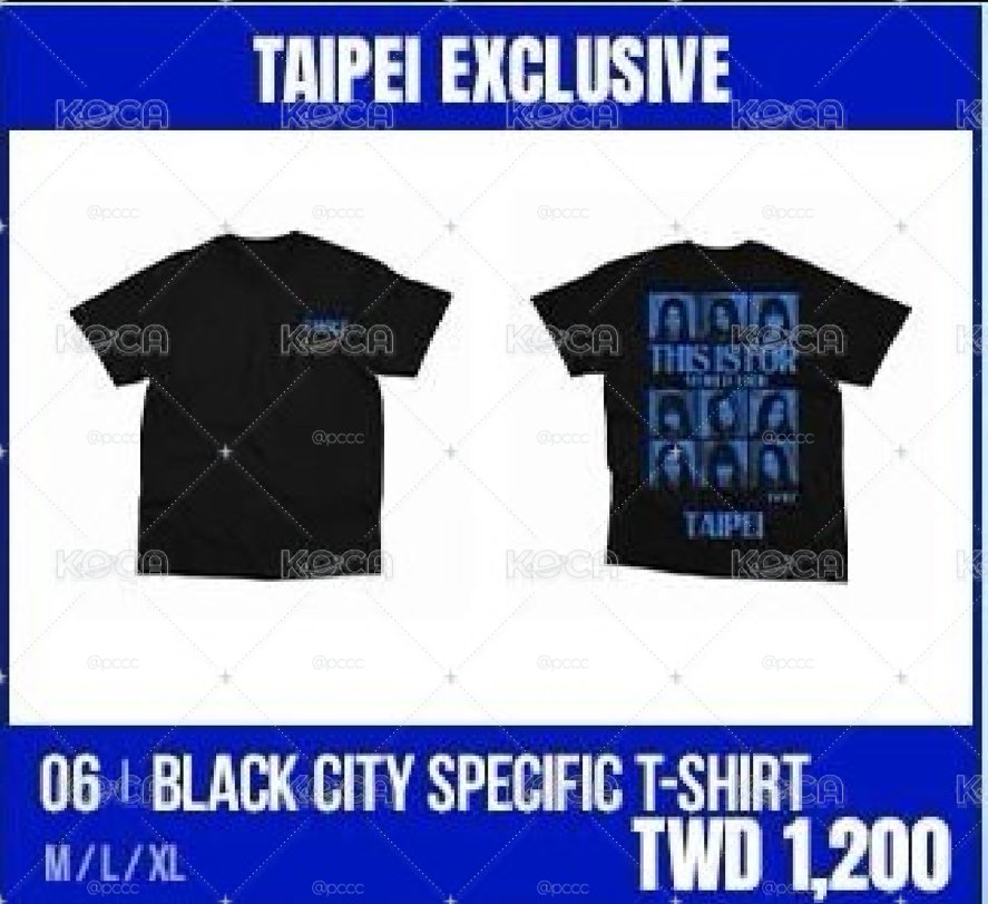 黑色 台北城市限定 T-SHIRT  TWICE
