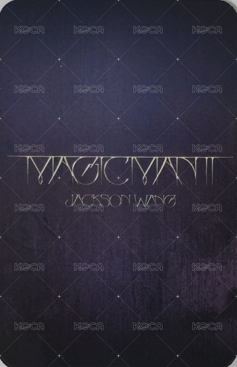 MAGICMAN 2 mk Fansign  簽售卡  背面