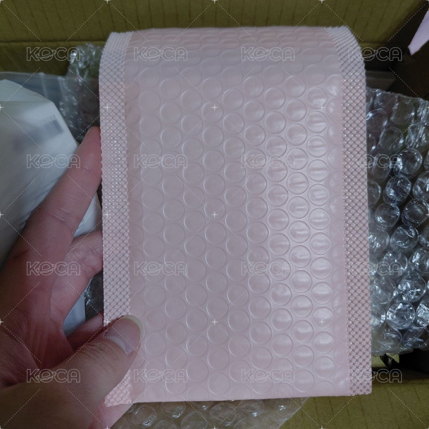 11cm×13cm（顏色有什麼色發什麼色）馬卡龍色泡泡破壞袋