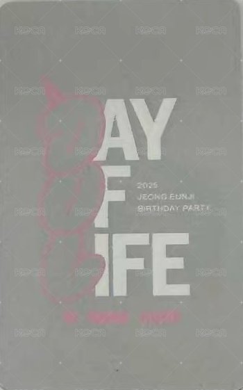 25 生日會 香港 入場卡 / 場限卡  背面