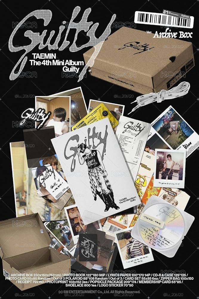TAEMIN 泰民 4TH Mini Album [Guilty] 迷你四輯 專輯 (Archive Box Ver.)
