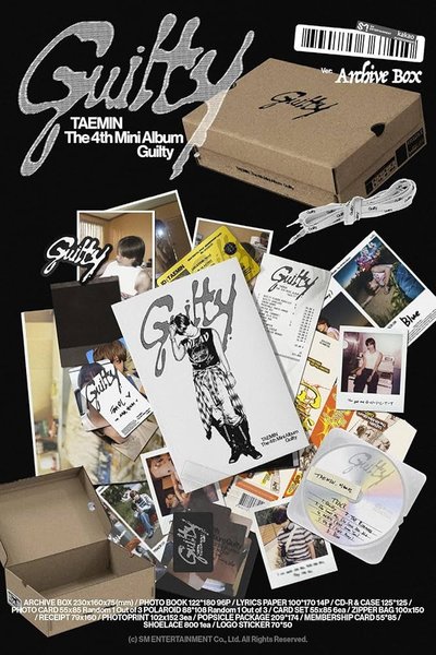 TAEMIN 泰民 4TH Mini Album [Guilty] 迷你四輯 專輯 (Archive Box Ver.)