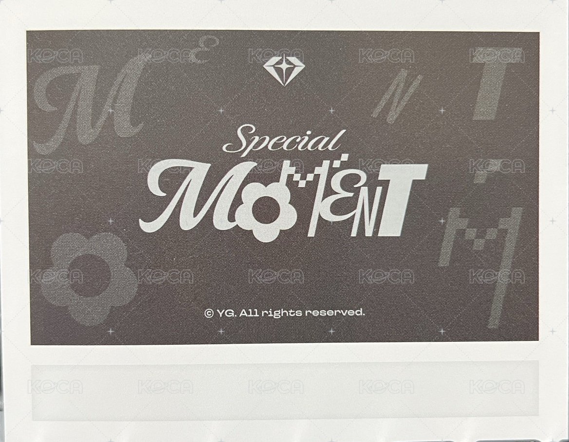 25首爾Fan Concert   鐵盒 拍立得 周邊卡  背面