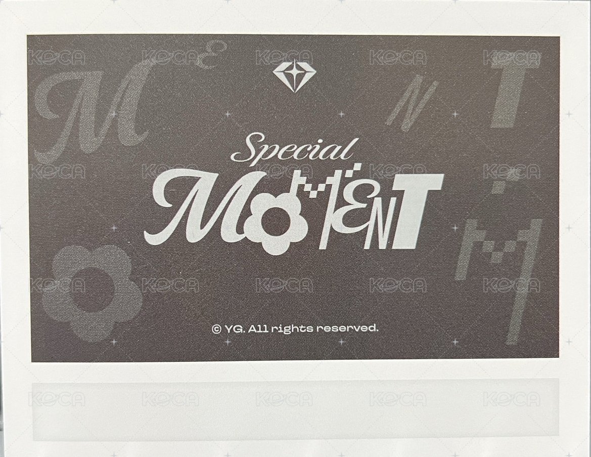 25首爾Fan Concert   鐵盒 拍立得 周邊卡  背面