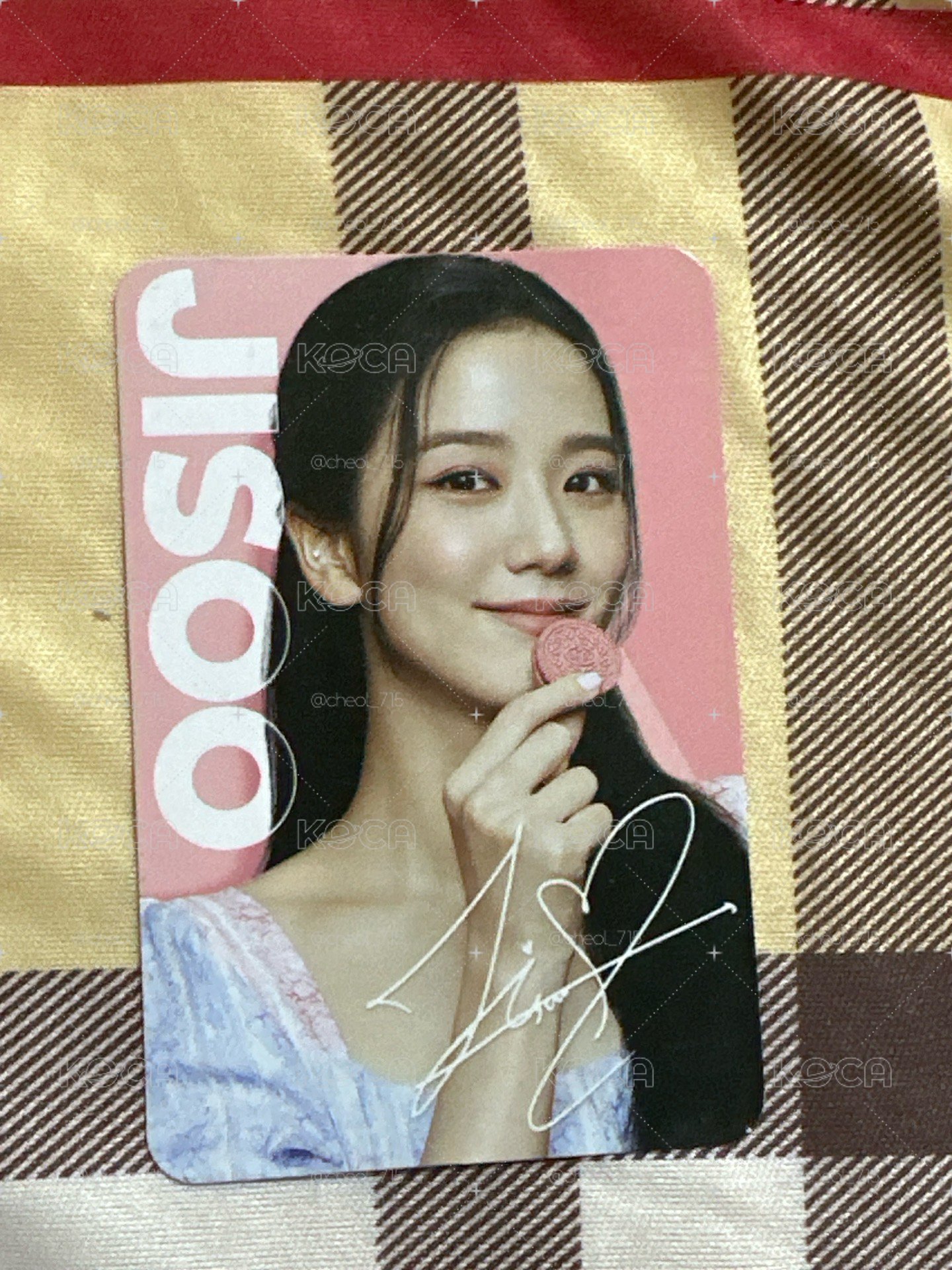 jisoo oreo 聯名小卡