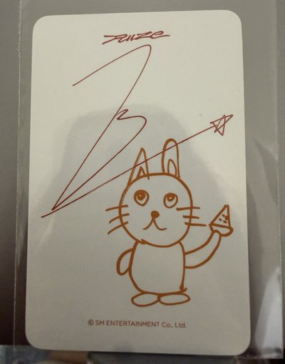 odyssey ms台北合影卡 手繪白背