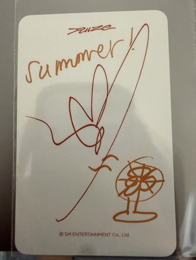 odyssey ms台北合影卡 手繪白背