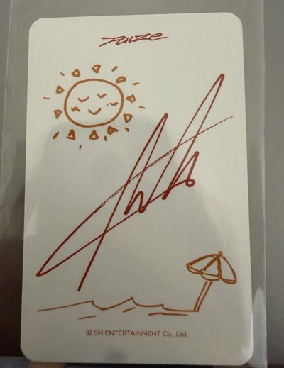 odyssey ms台北合影卡 手繪白背