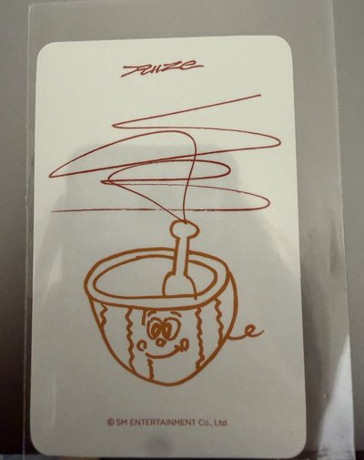 odyssey ms台北合影卡 手繪白背