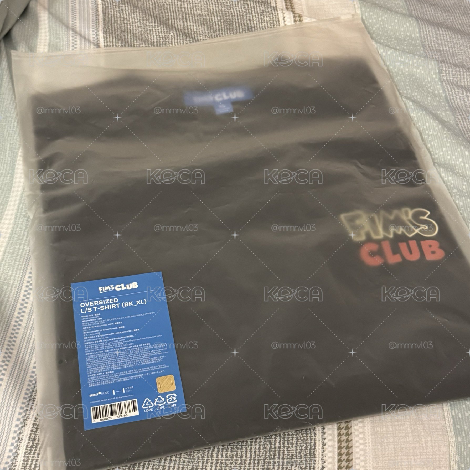 OVERSIZED 長袖T (XL) 全新未拆