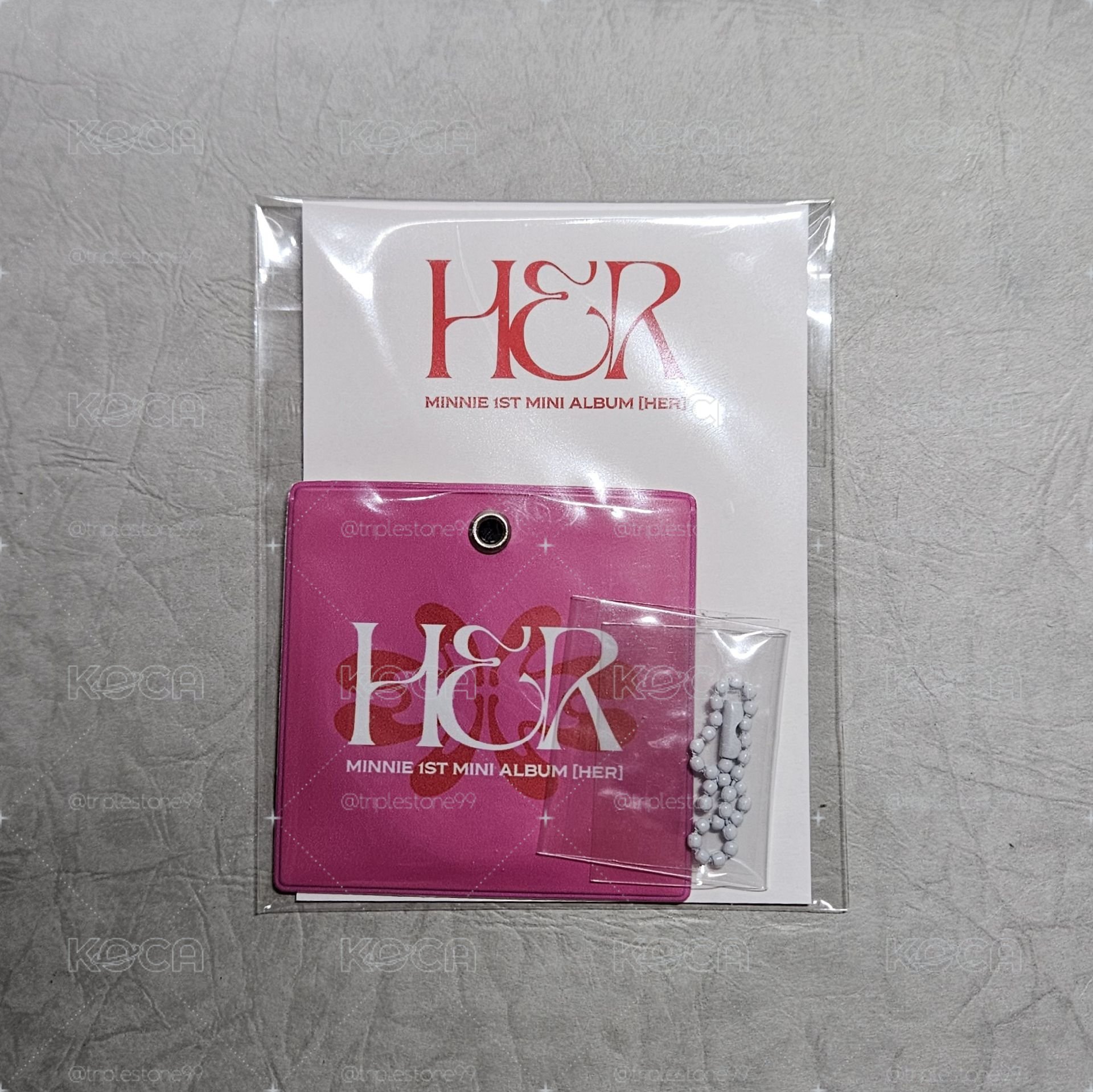 🟢Minnie《HER》黑膠吊飾