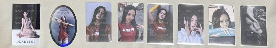 jisoo滿額卡 專輯貼紙