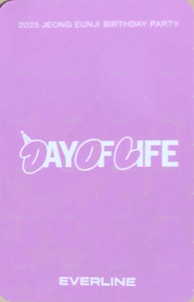 25 生日會 el 東京 入場卡 / 場限卡  背面