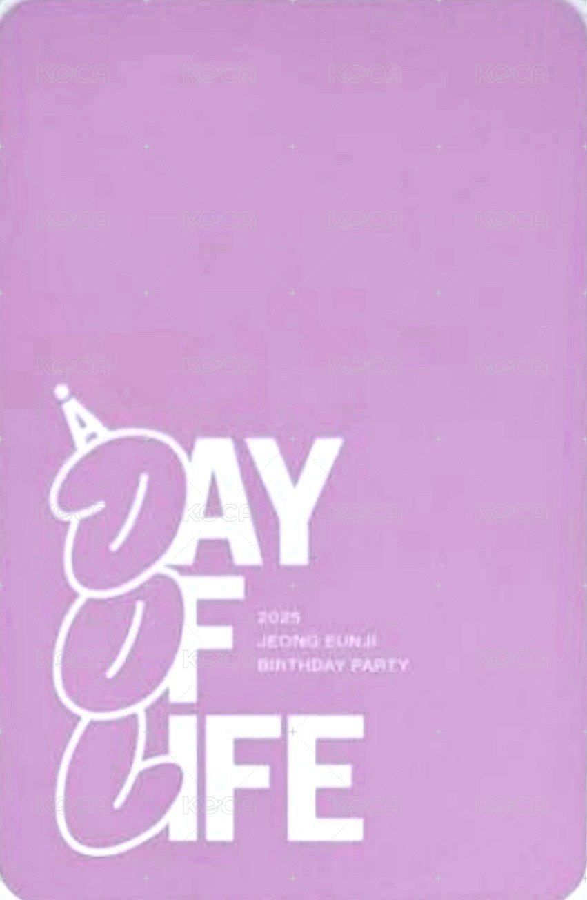 25 生日會 el 帆布袋 周邊卡  背面