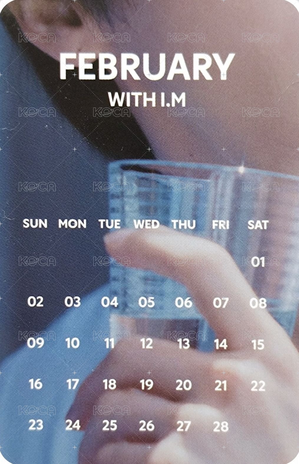 I.M 25'SG 年曆卡 2月 背面
