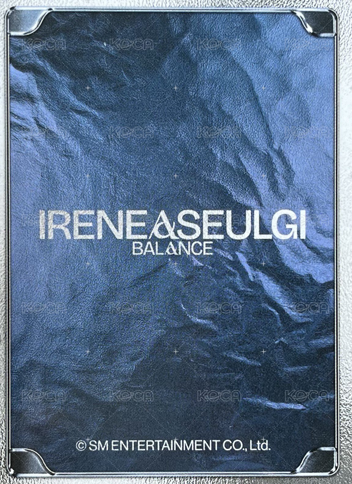 BALANCE 首爾場 滿額卡 IRENE 背面