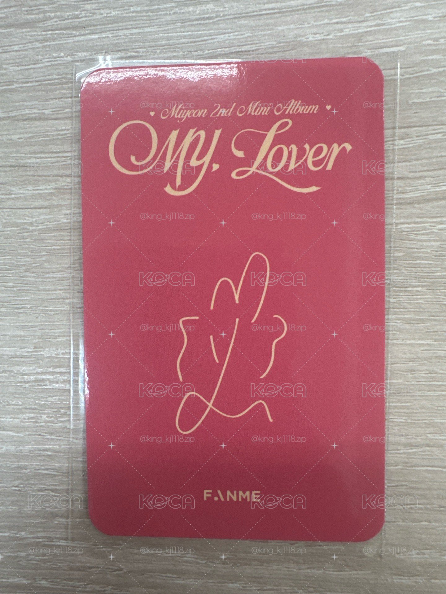 MY, Lover fanme 1.0線下 簽售卡 