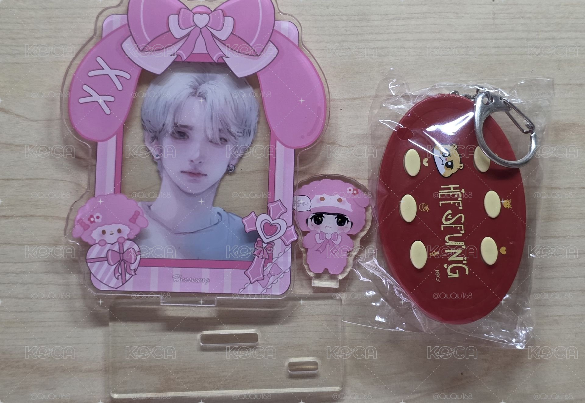 李羲承暗月隨機卡送圖二立牌 語音鑰匙扣