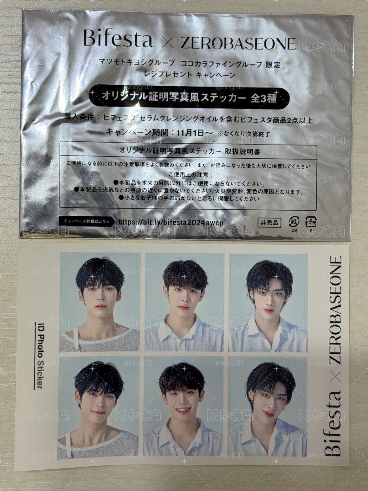 Bifesta 證件照貼紙
