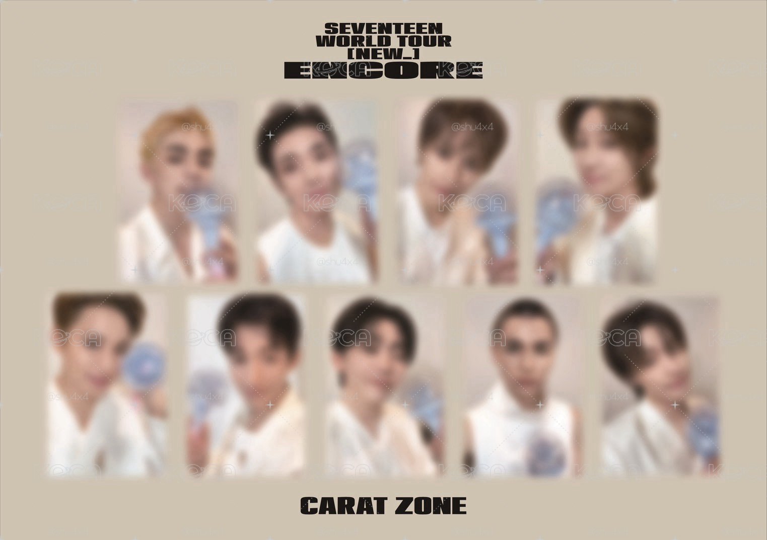 SEVENTEEN NEW_ ENCORE粽卡