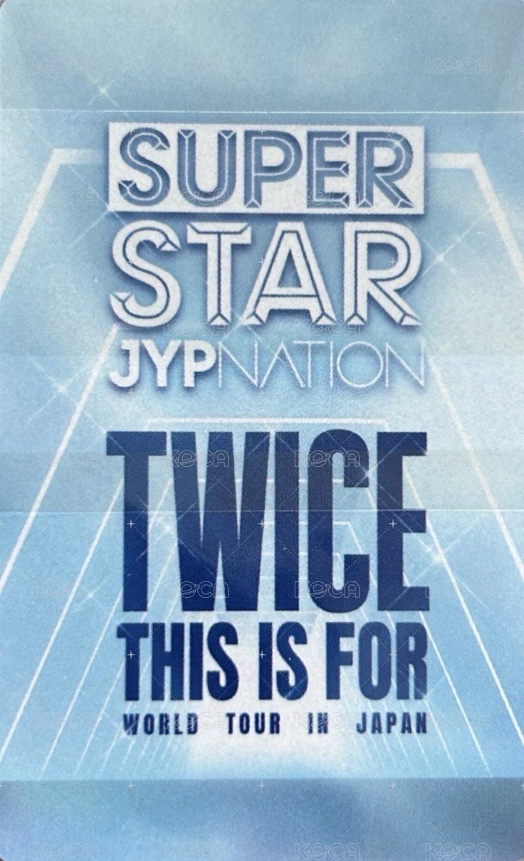 SUPERSTAR JYP JAPAN 遊戲卡 THIS IS FOR 背面