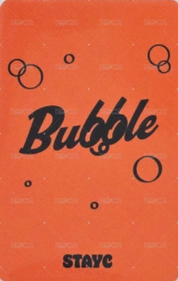 Bubble SC 入場卡 / 場限卡  背面
